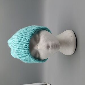 Handmade Winter Adult Hat Robin Egg Blue S/M